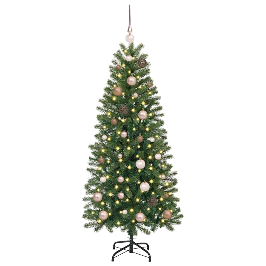 Dirbtinė Kalėdų eglutė su 150 LED Žalia 150 cm PE ir PVC