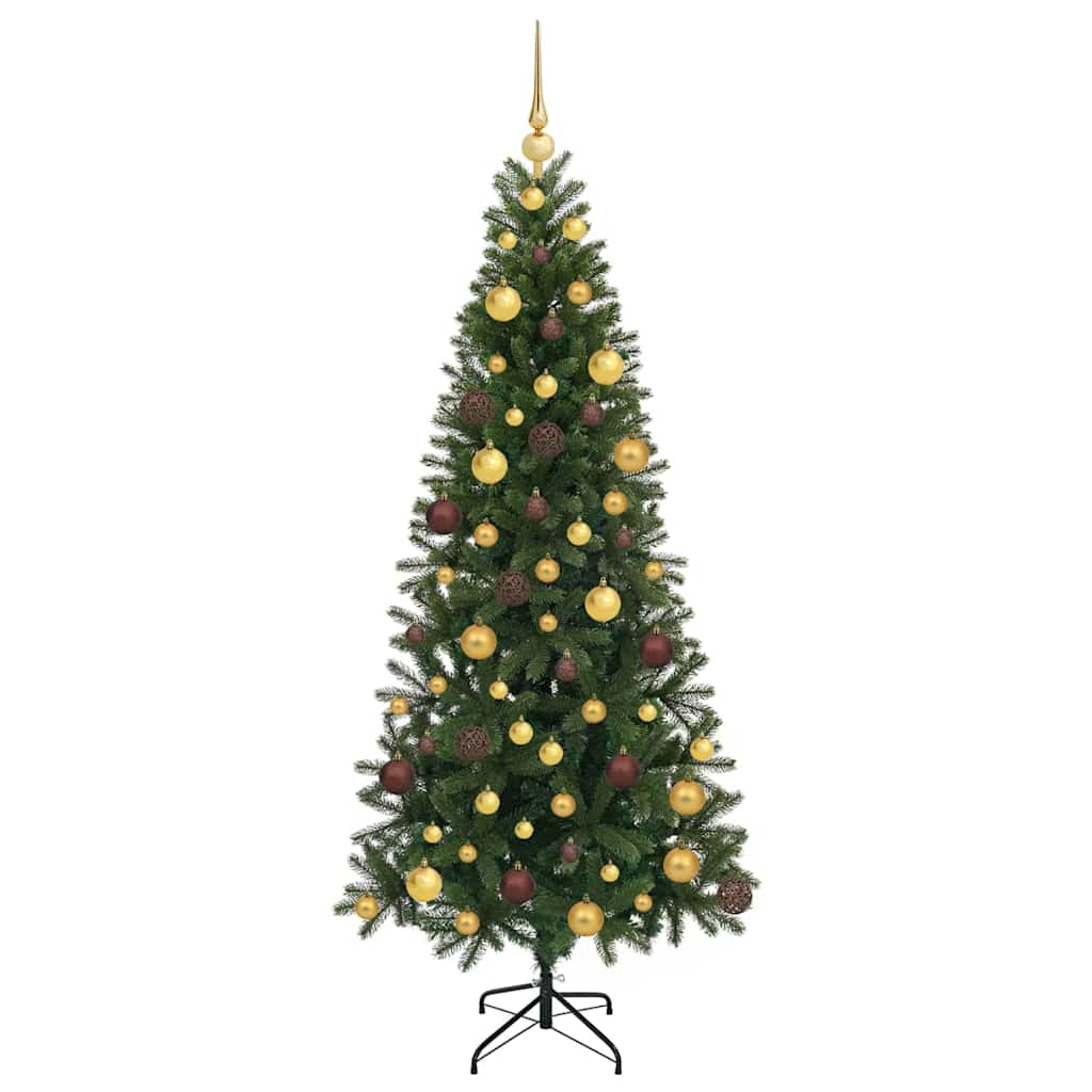 Dirbtinė Kalėdų eglutė su 300 LED Žalia 180 cm PE ir PVC