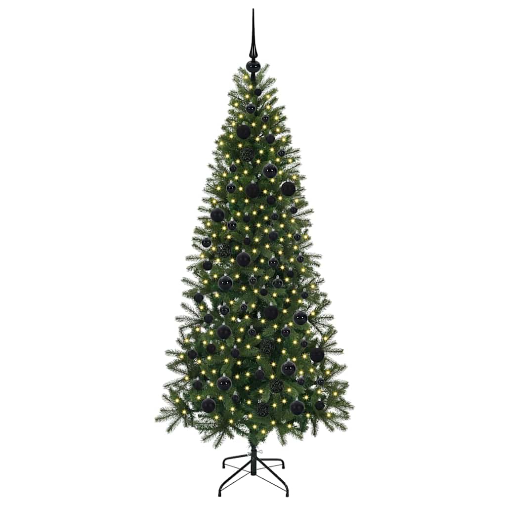 Mākslīgā Ziemassvētku eglīte BLOOM HOLLOW ar 300 LED, zaļa, 180 cm un
