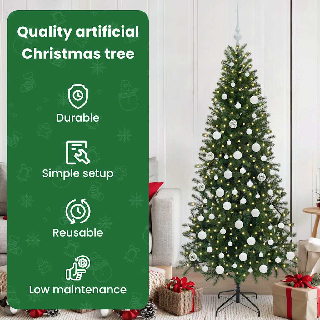 Dirbtinė Kalėdų eglutė su 300 LED Žalia 180 cm PE ir PVC