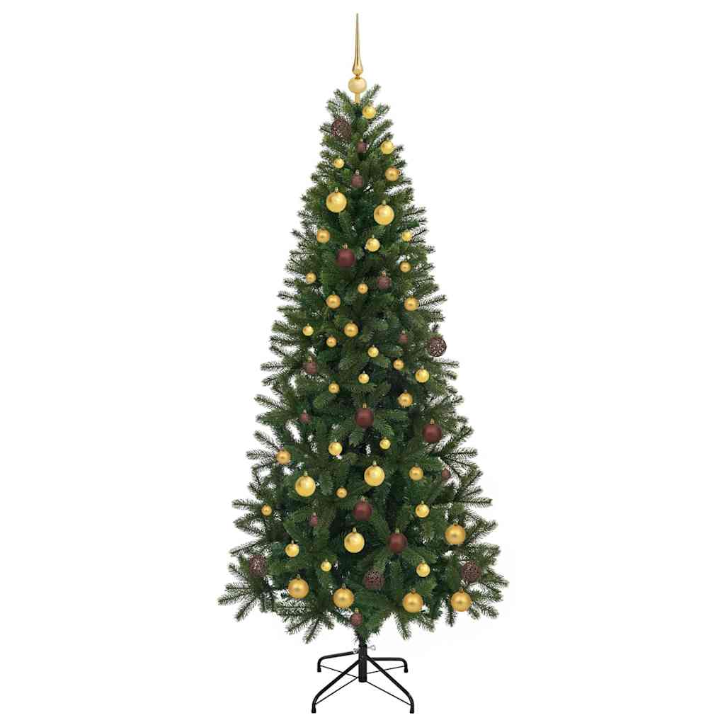 Dirbtinė Kalėdų eglutė su 300 LED Žalia 210 cm PE ir PVC