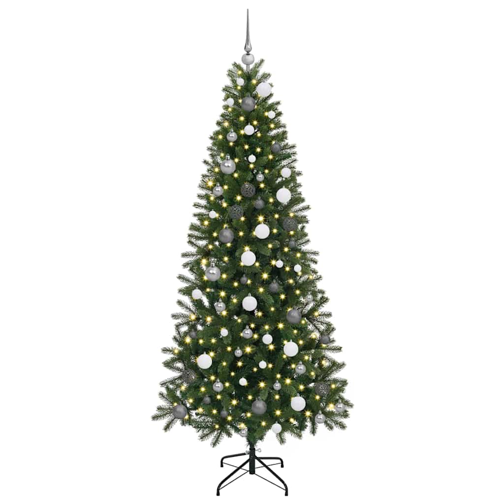 Dirbtinė Kalėdų eglutė su 300 LED Žalia 210 cm PE ir PVC
