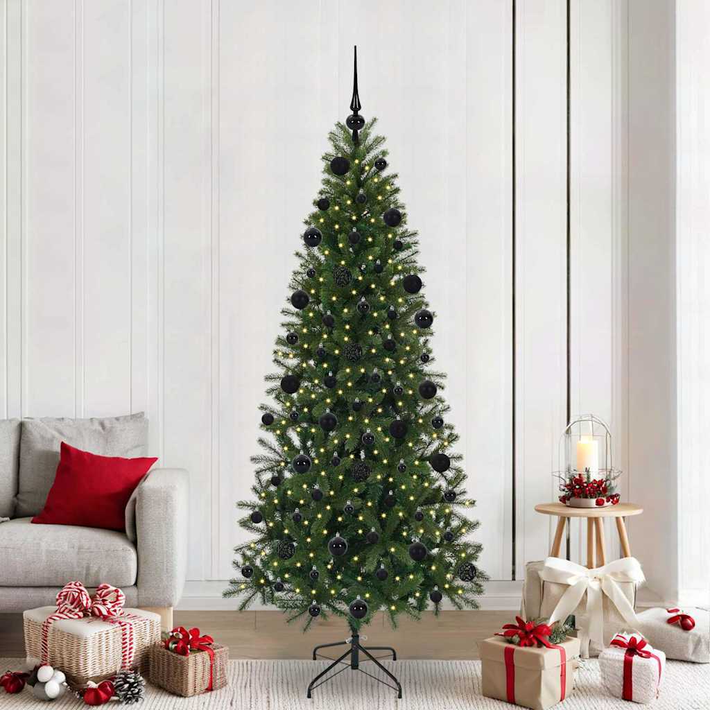 Mākslīgā Ziemassvētku eglīte NORDIC MEADOW, ar 300 LED Zaļa 210 cm. un