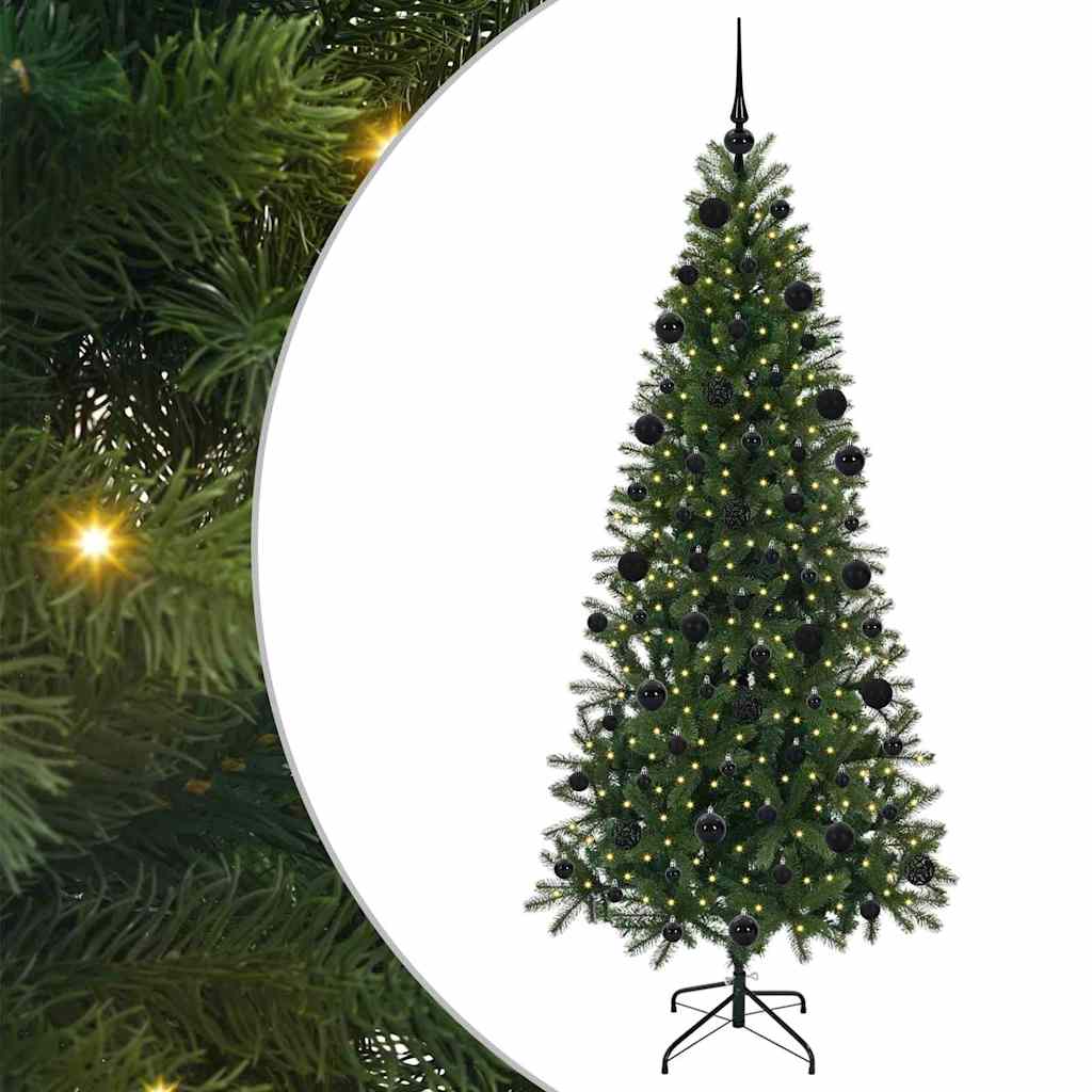 Mākslīgā Ziemassvētku eglīte NORDIC MEADOW, ar 300 LED Zaļa 210 cm. un