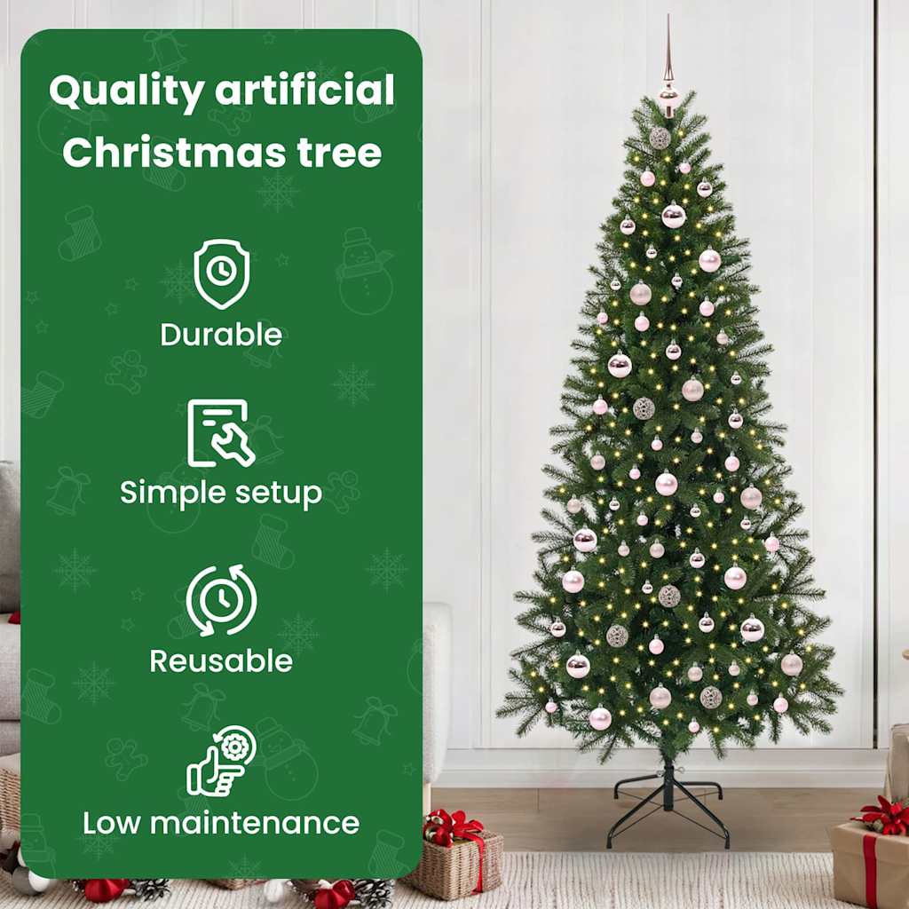 Dirbtinė Kalėdų eglutė NORDIC MEADOW, su 300 LED Žalia 210 cm.  ir