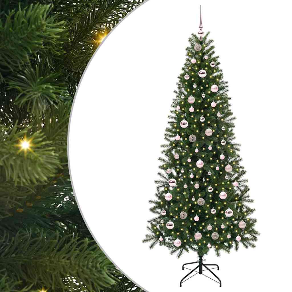 Dirbtinė Kalėdų eglutė NORDIC MEADOW, su 300 LED Žalia 210 cm.  ir