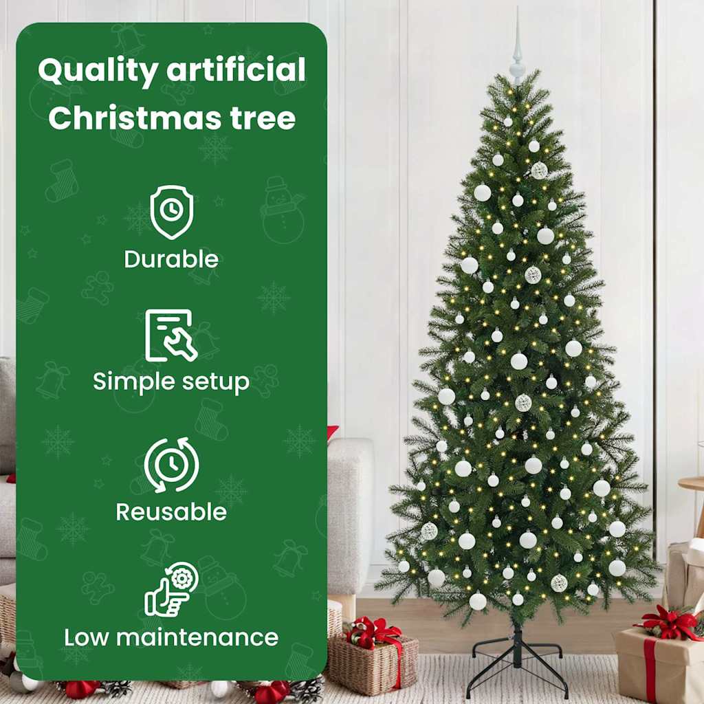 Dirbtinė Kalėdų eglutė su 300 LED Žalia 210 cm PE ir PVC