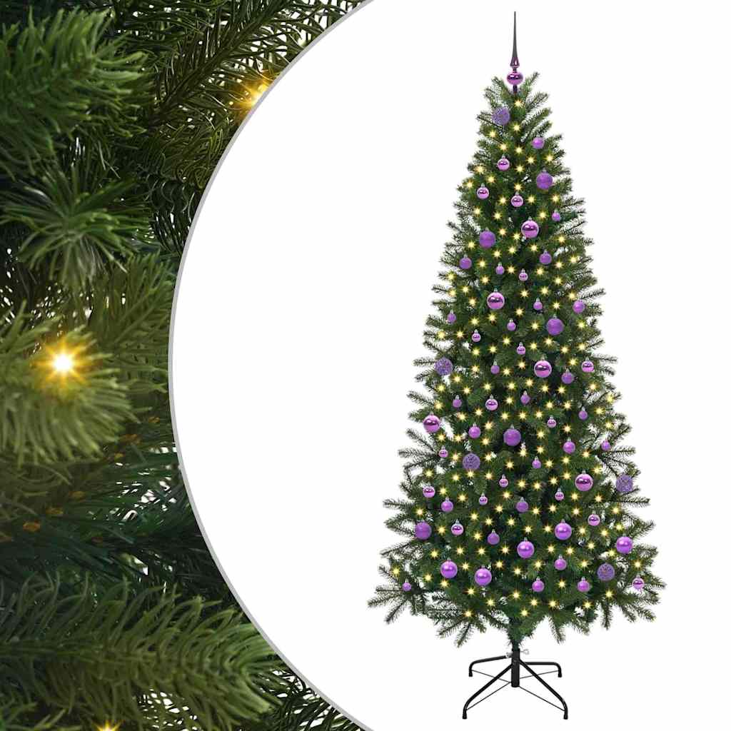 Dirbtinė Kalėdų eglutė NORDIC MEADOW, su 300 LED Žalia 210 cm.  ir