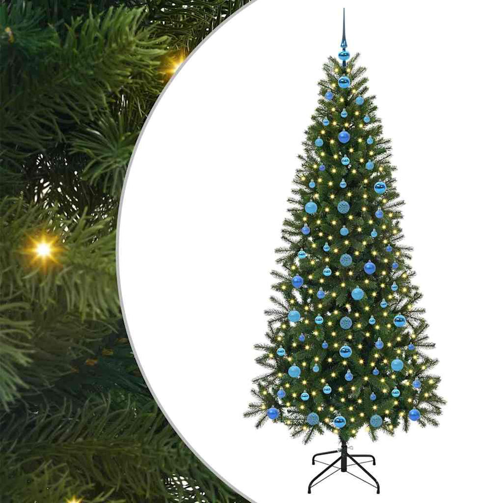 Dirbtinė Kalėdų eglutė NORDIC MEADOW, su 300 LED Žalia 210 cm.  ir