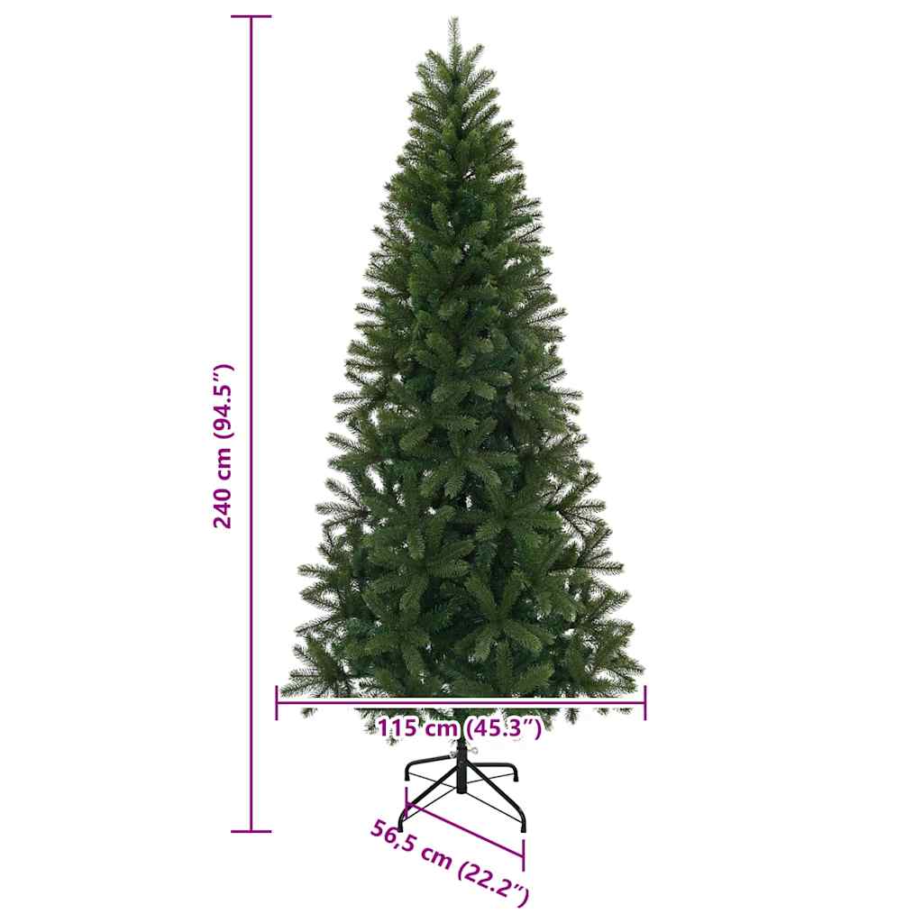 Dirbtinė Kalėdų eglutė Žalia 240 cm PE ir PVC