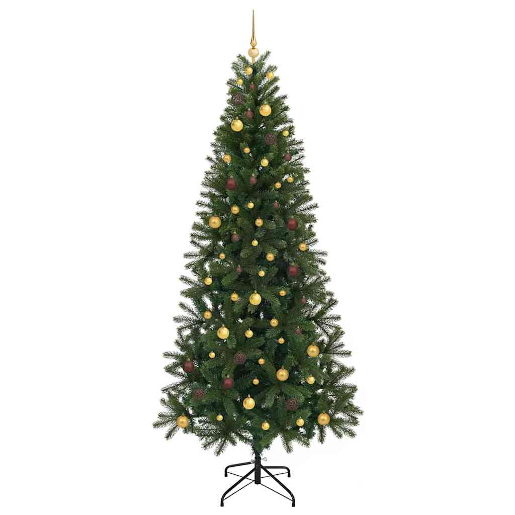 Dirbtinė Kalėdų eglutė su 300 LED Žalia 240 cm PE ir PVC