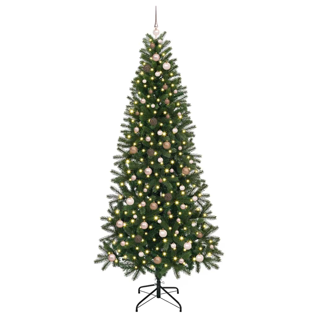 Dirbtinė Kalėdų eglutė su 300 LED Žalia 240 cm PE ir PVC