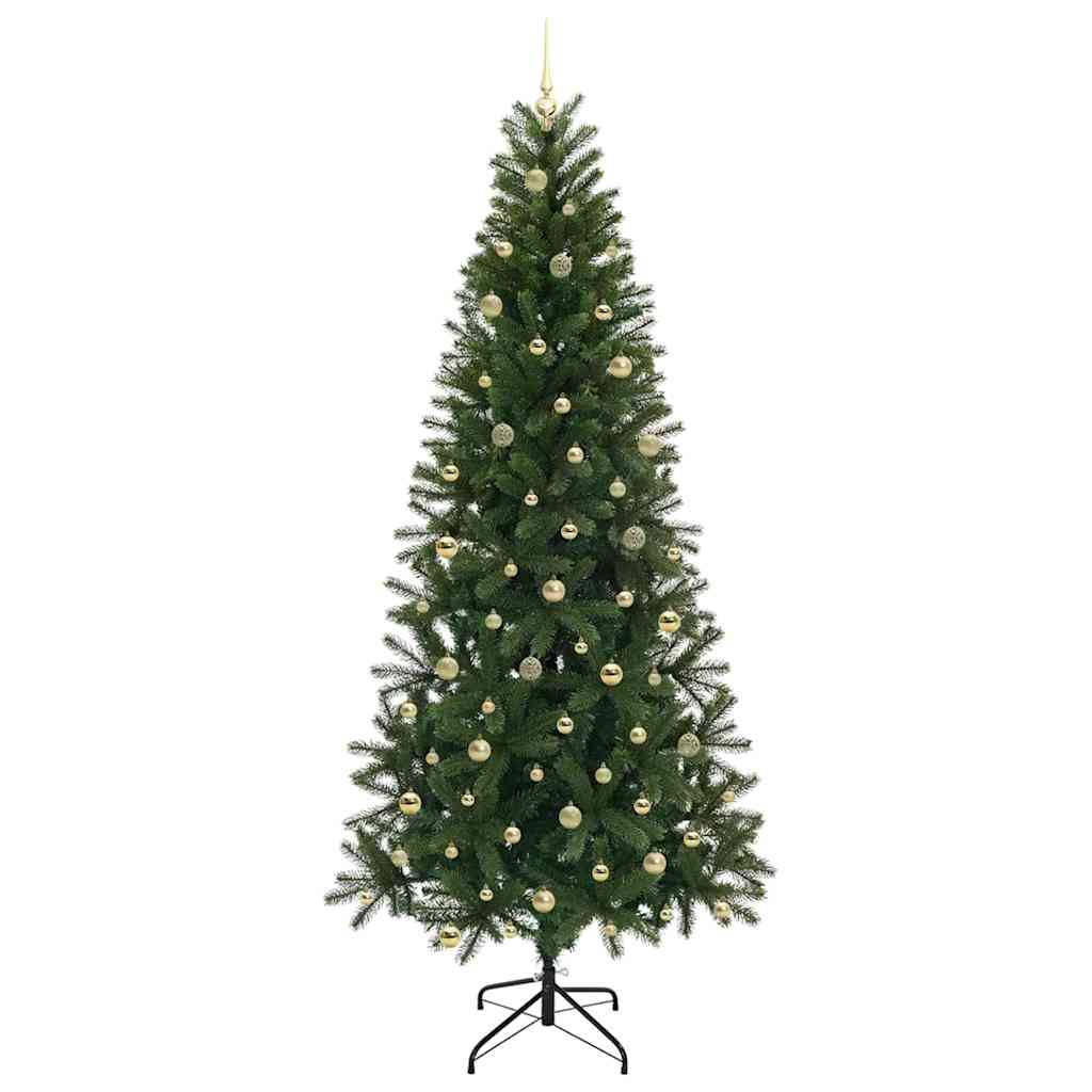 Dirbtinė Kalėdų eglutė su 300 LED Žalia 240 cm PE ir PVC