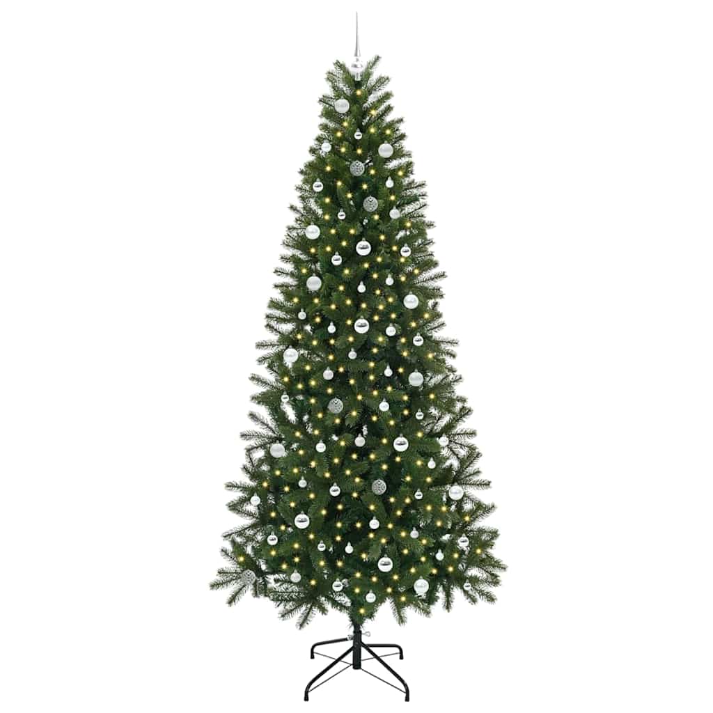 Dirbtinė Kalėdų eglutė su 300 LED Žalia 240 cm PE ir PVC