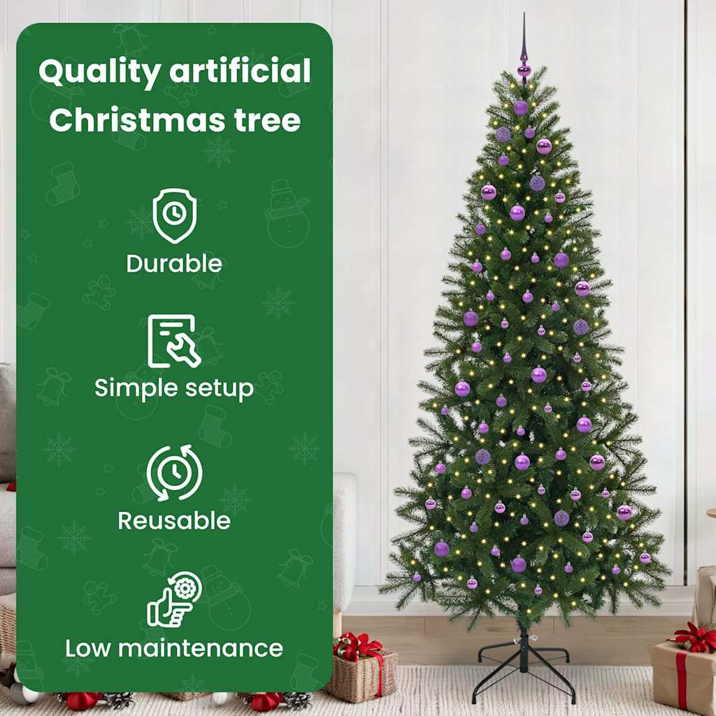 Dirbtinė Kalėdų eglutė SHINE STAR, su 300 LED Žalia 240 cm.  ir