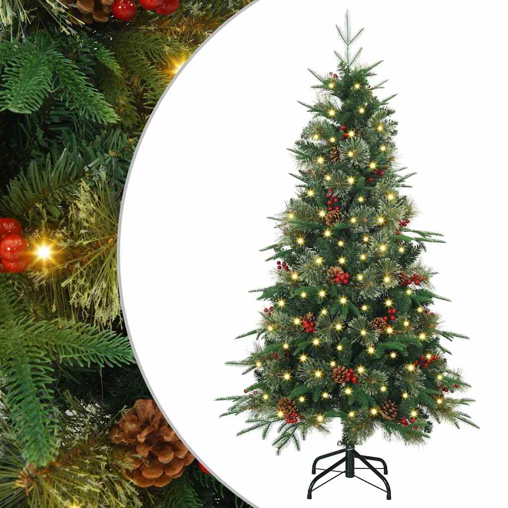 Dirbtinė Sulankstoma Kalėdų Eglutė Žalia 120 cm PE ir PVC