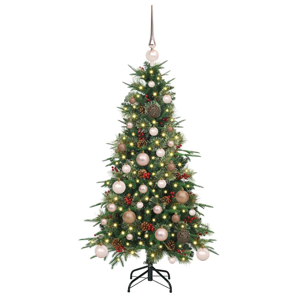 Dirbtinė Sulankstoma Kalėdų Eglutė Žalia 120 cm PE ir PVC