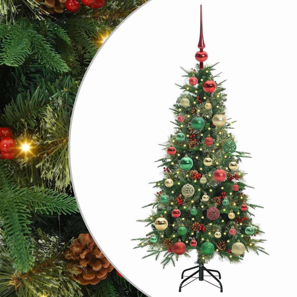 Artificial Folding Christmas Tree Green 120 cm PE and PVC