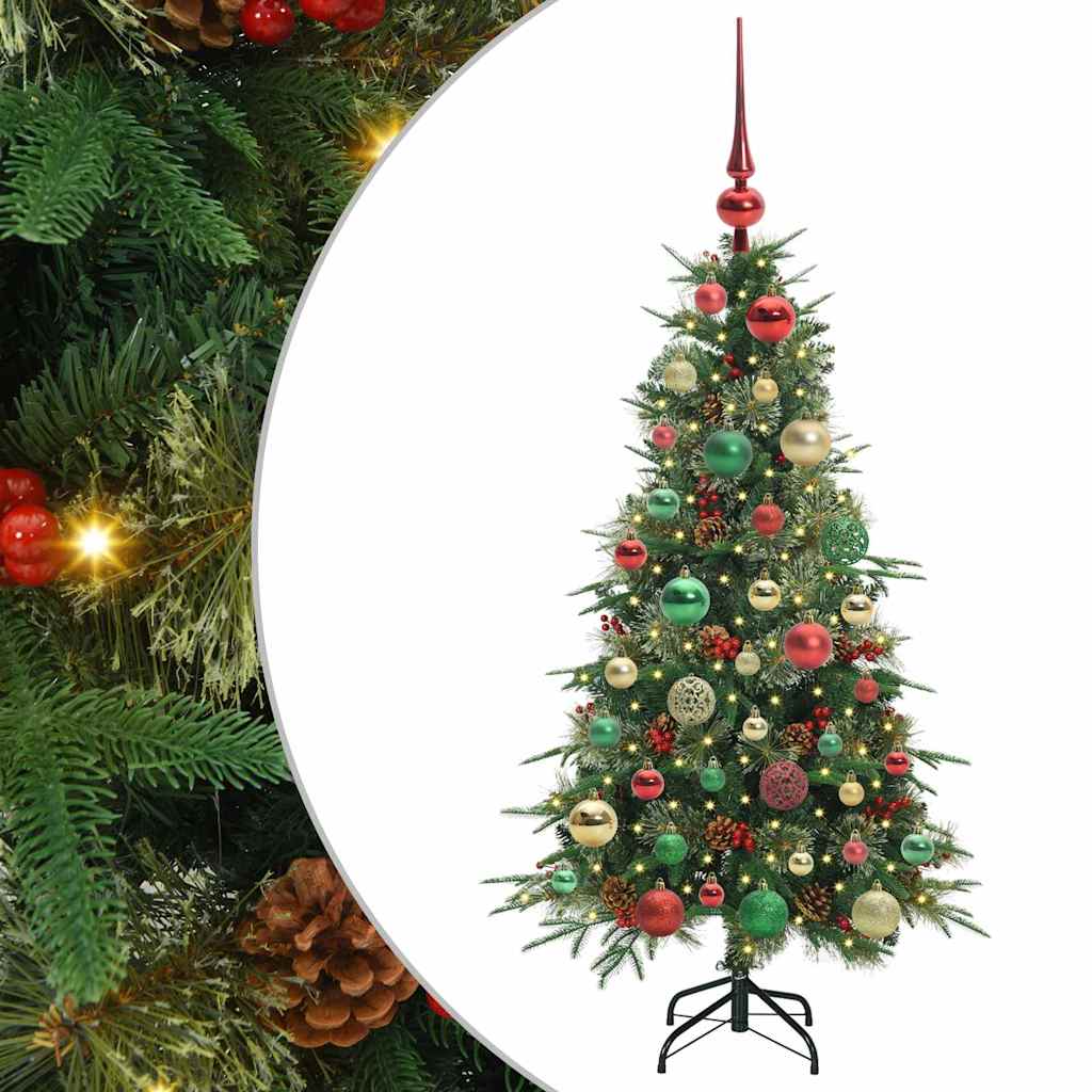 Dirbtinė Sulankstoma Kalėdų Eglutė Žalia 120 cm PE ir PVC
