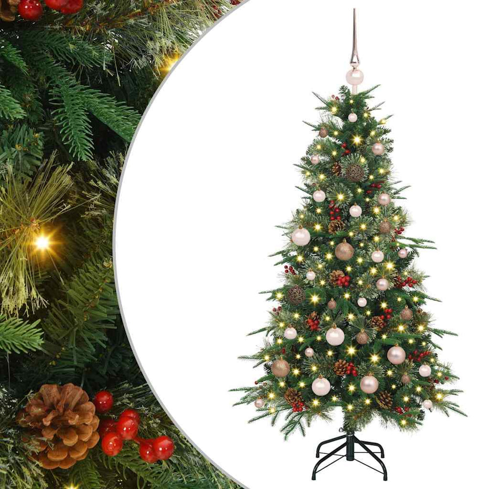 Dirbtinė Sulankstoma Kalėdų Eglutė Žalia 150 cm PE ir PVC