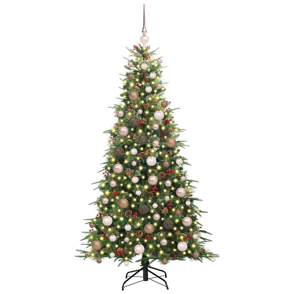 Dirbtinė Sulankstoma Kalėdų Eglutė su 300 LED 180 cm PE ir PVC
