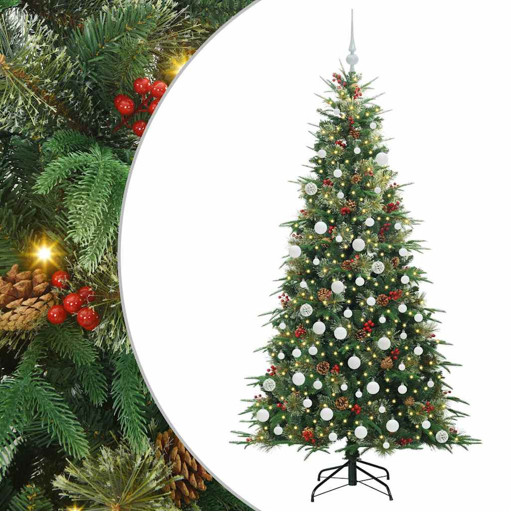 Artificial Folding Christmas Tree Green 180 cm PE and PVC