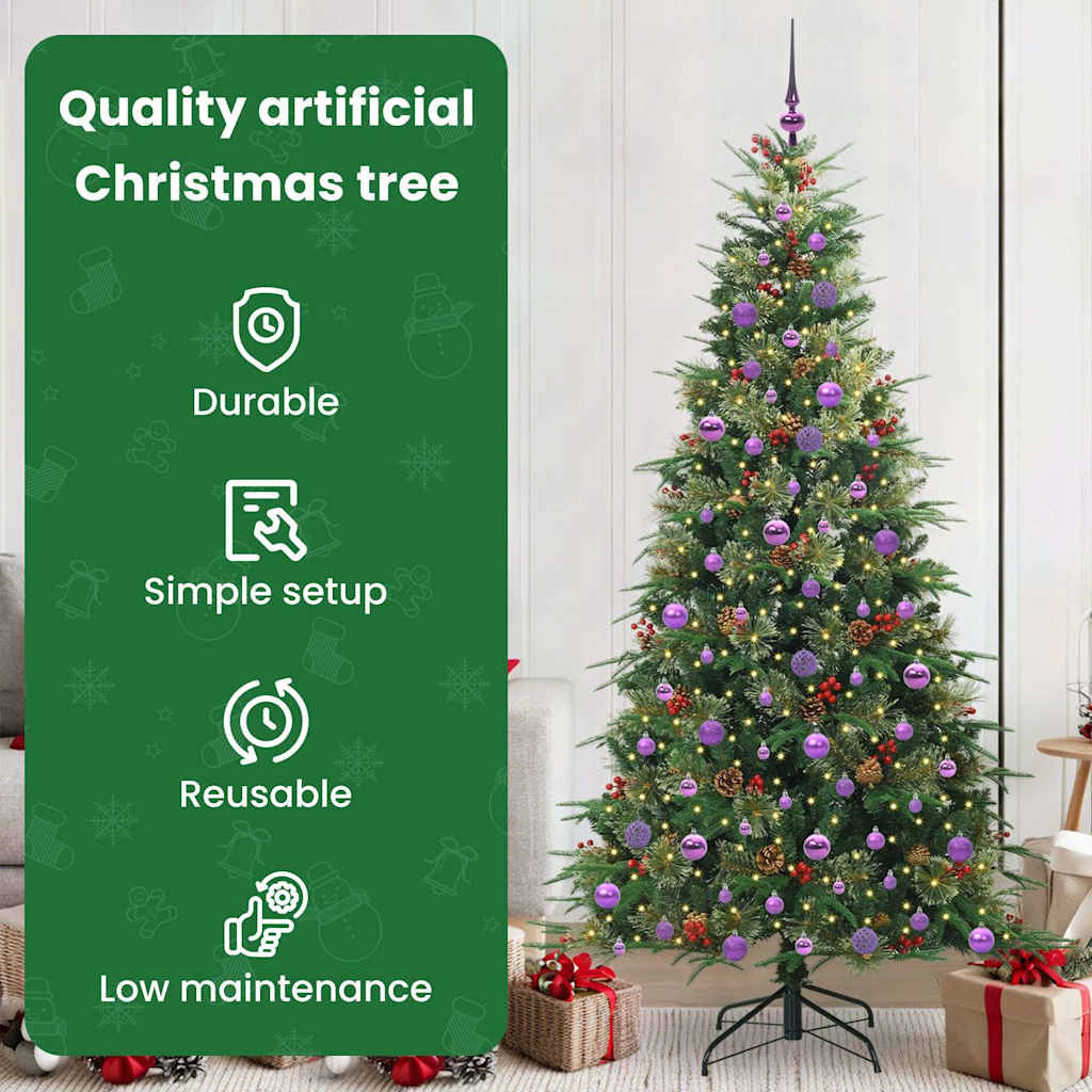 Artificial Folding Christmas Tree BLOOM MEADOW, Green 210 cm. and