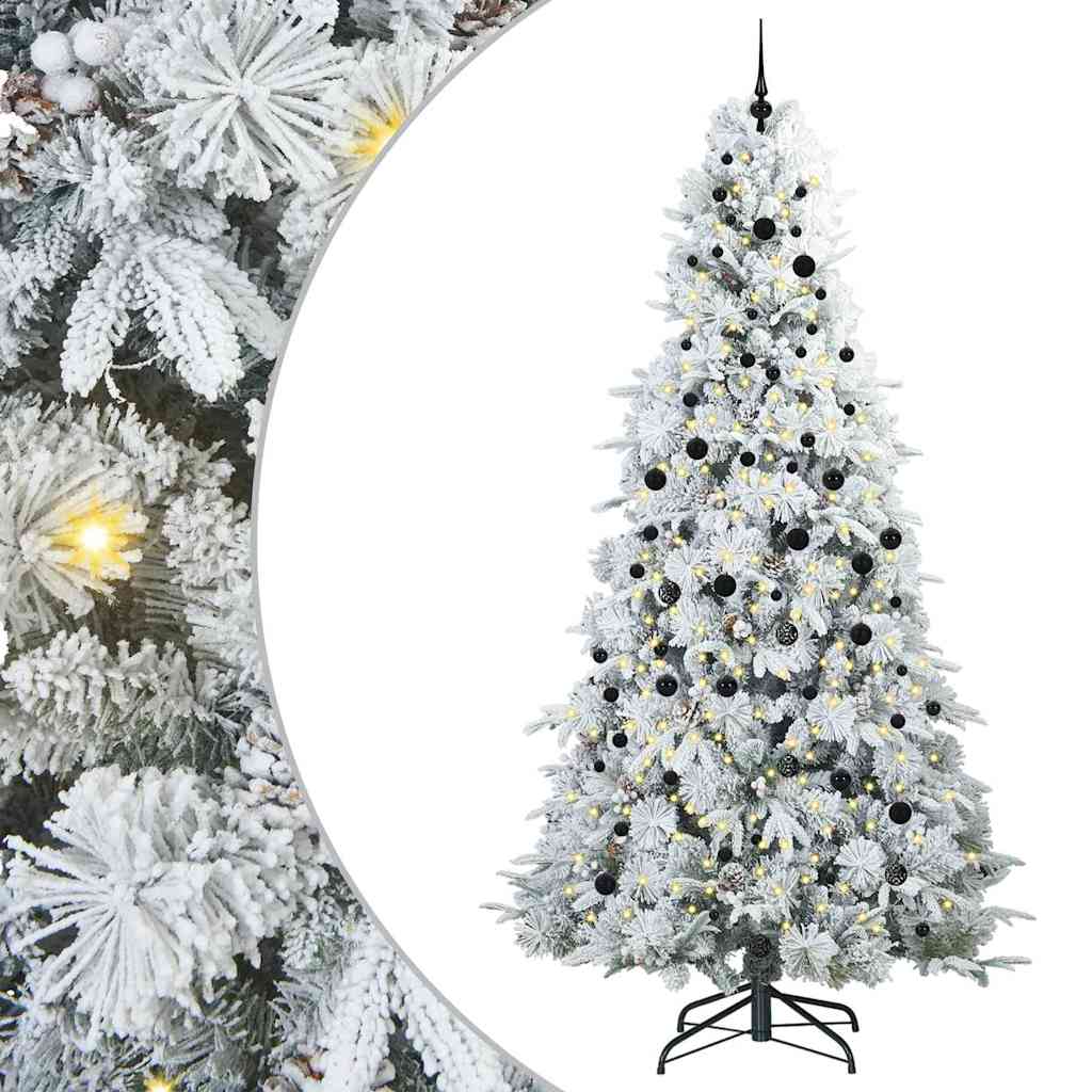 Dirbtinė Sulankstoma Kalėdų Eglutė POLAR CRYSTAL, Žalia 240 cm.  ir