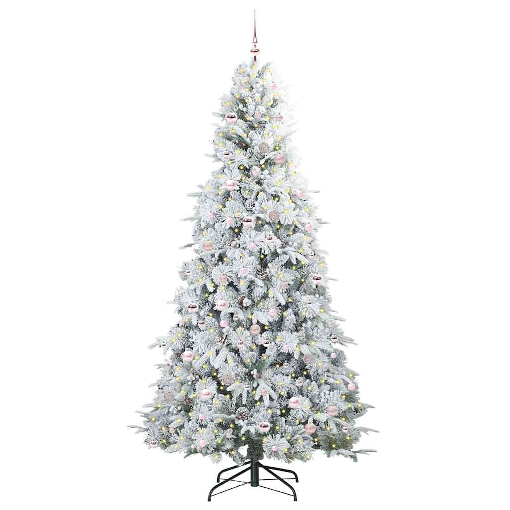 Dirbtinė Sulankstoma Kalėdų Eglutė POLAR CRYSTAL, Žalia 240 cm.  ir