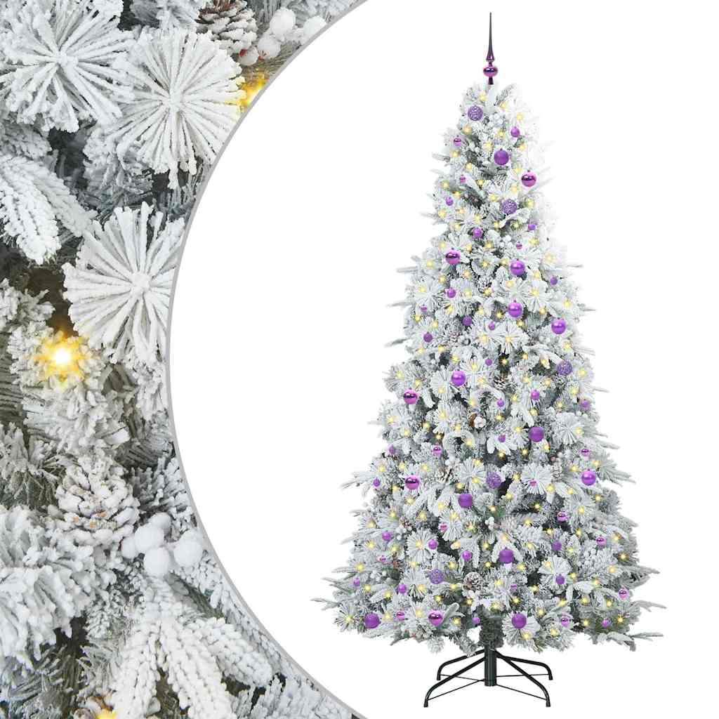 Dirbtinė Sulankstoma Kalėdų Eglutė POLAR CRYSTAL, Žalia 240 cm.  ir