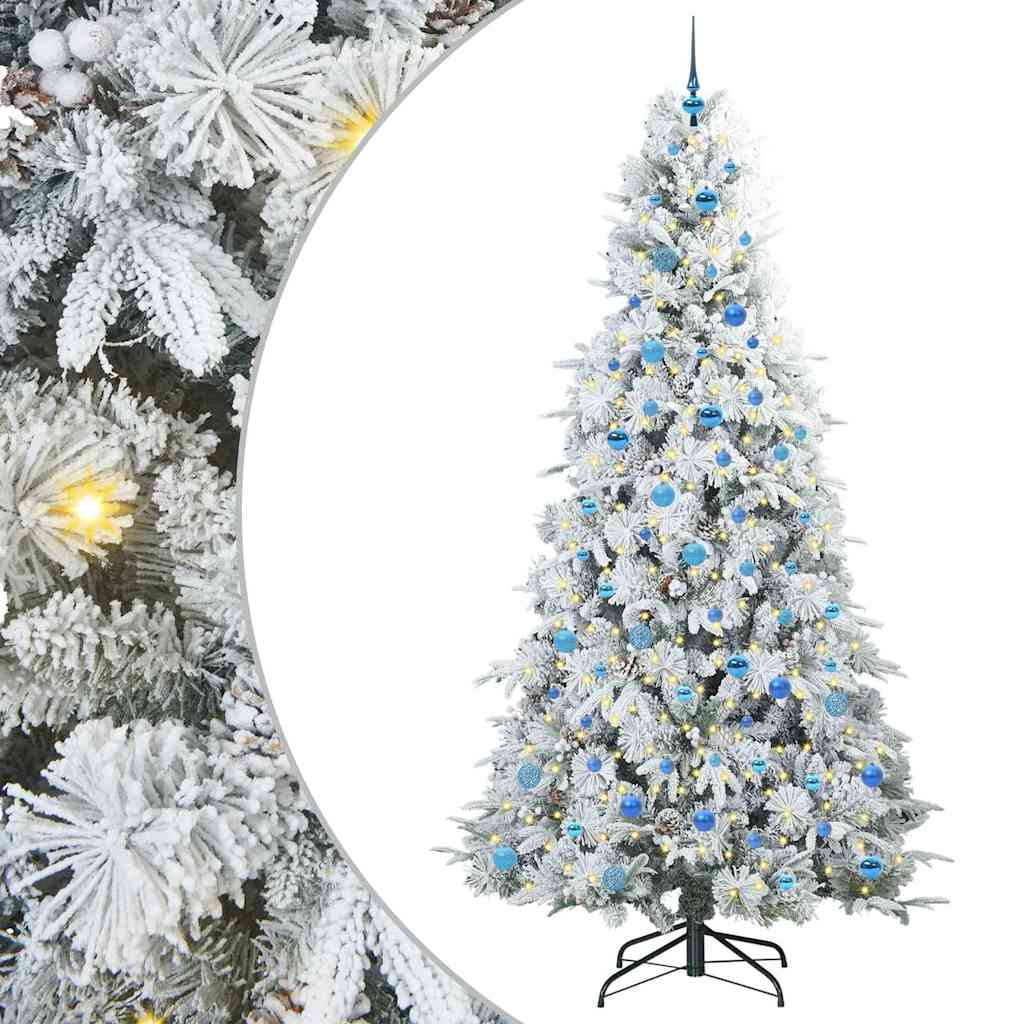 Dirbtinė Sulankstoma Kalėdų Eglutė POLAR CRYSTAL, Žalia 240 cm.  ir