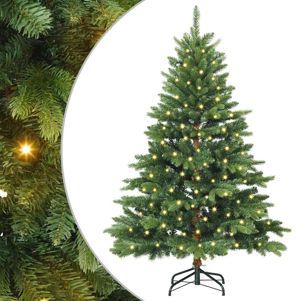 Dirbtinė Kalėdų eglutė su 150 LED Žalia 120 cm PE ir PVC