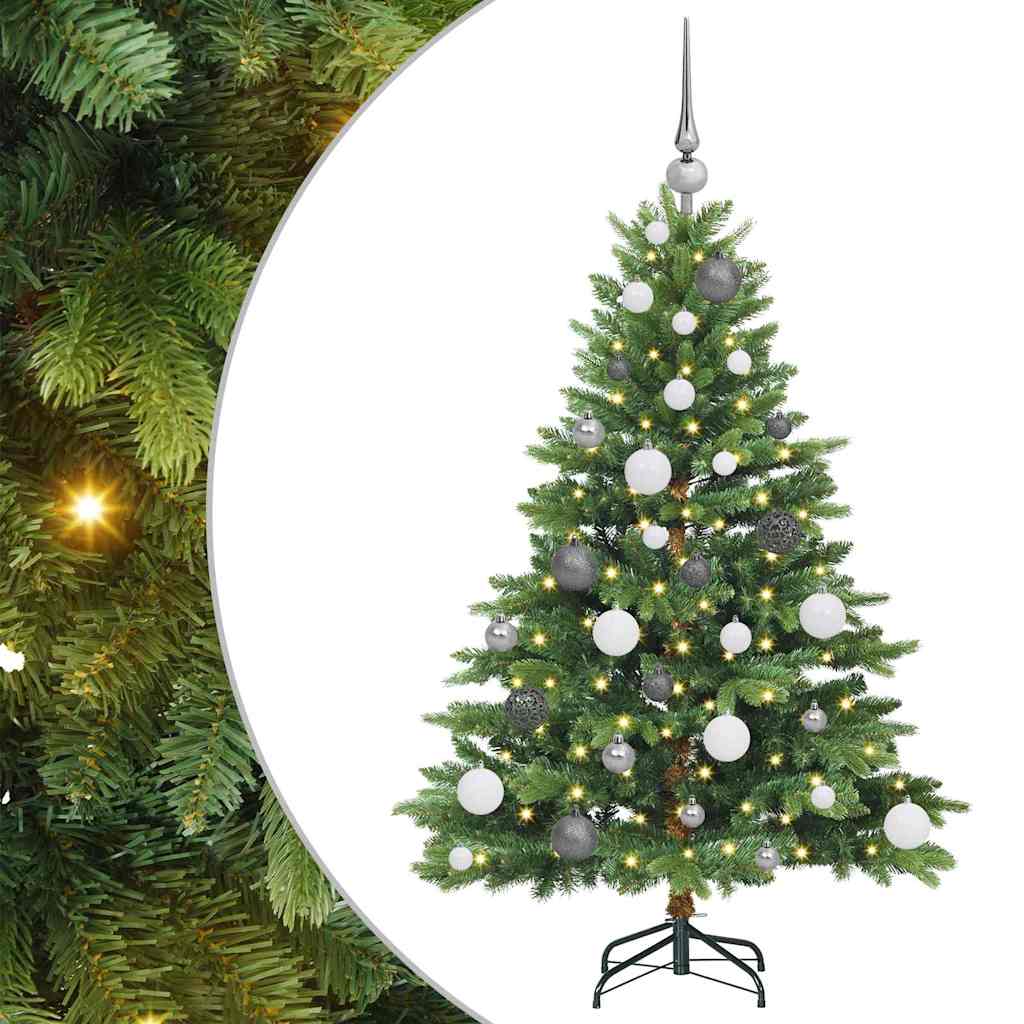Dirbtinė Kalėdų eglutė su 150 LED Žalia 120 cm PE ir PVC