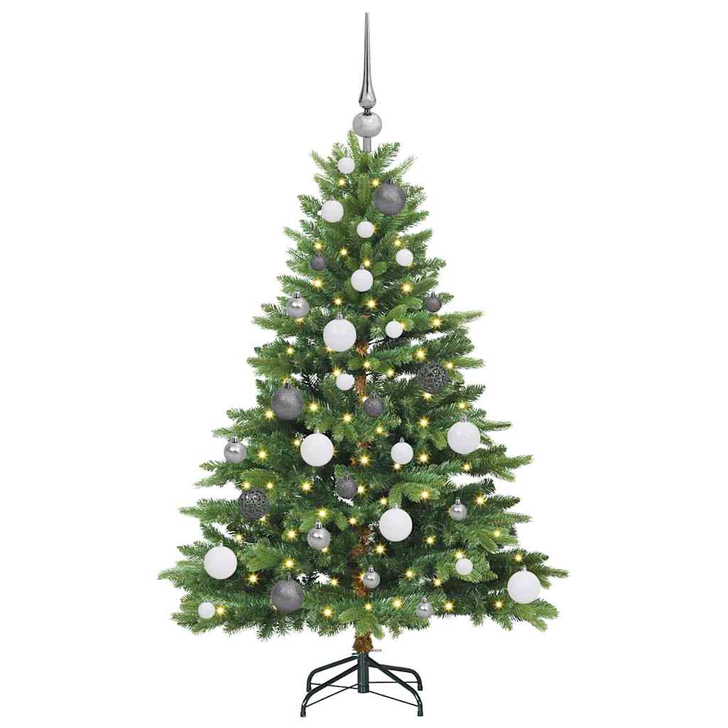 Dirbtinė Kalėdų eglutė su 150 LED Žalia 120 cm PE ir PVC