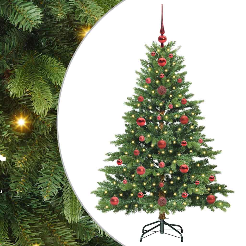 Dirbtinė Kalėdų eglutė su 150 LED Žalia 120 cm PE ir PVC