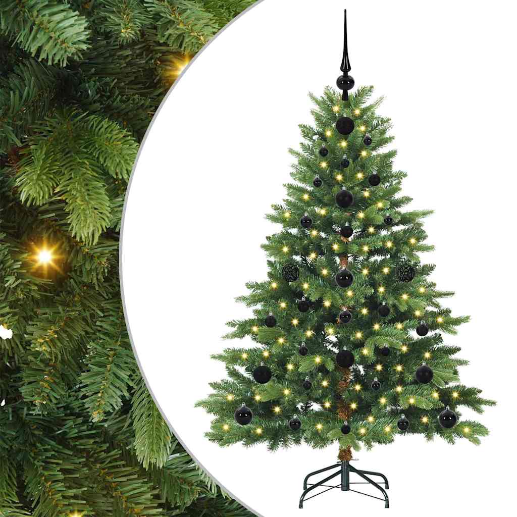 Dirbtinė Kalėdų eglutė su 150 LED Žalia 120 cm PE ir PVC
