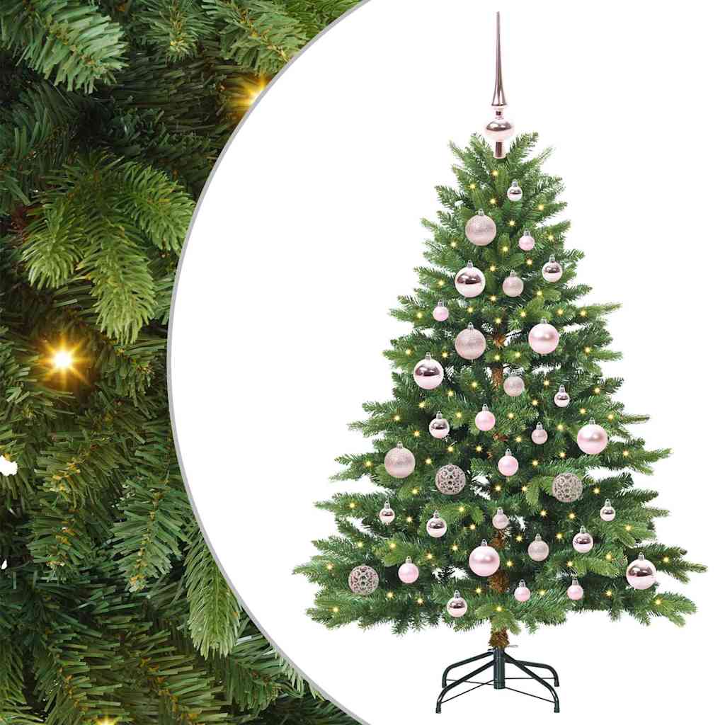 Dirbtinė Kalėdų eglutė su 150 LED Žalia 120 cm PE ir PVC