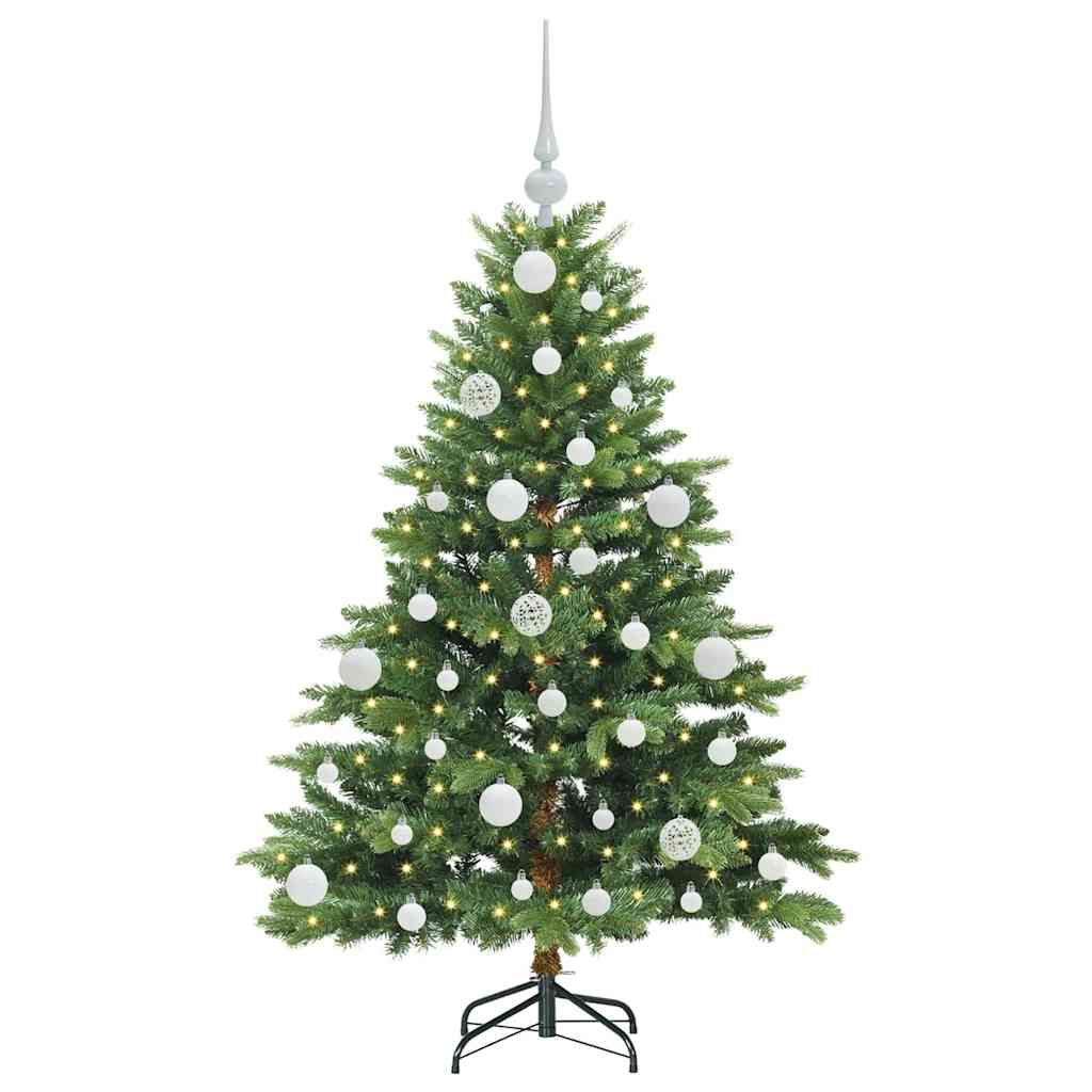 Dirbtinė Kalėdų eglutė su 150 LED Žalia 120 cm PE ir PVC