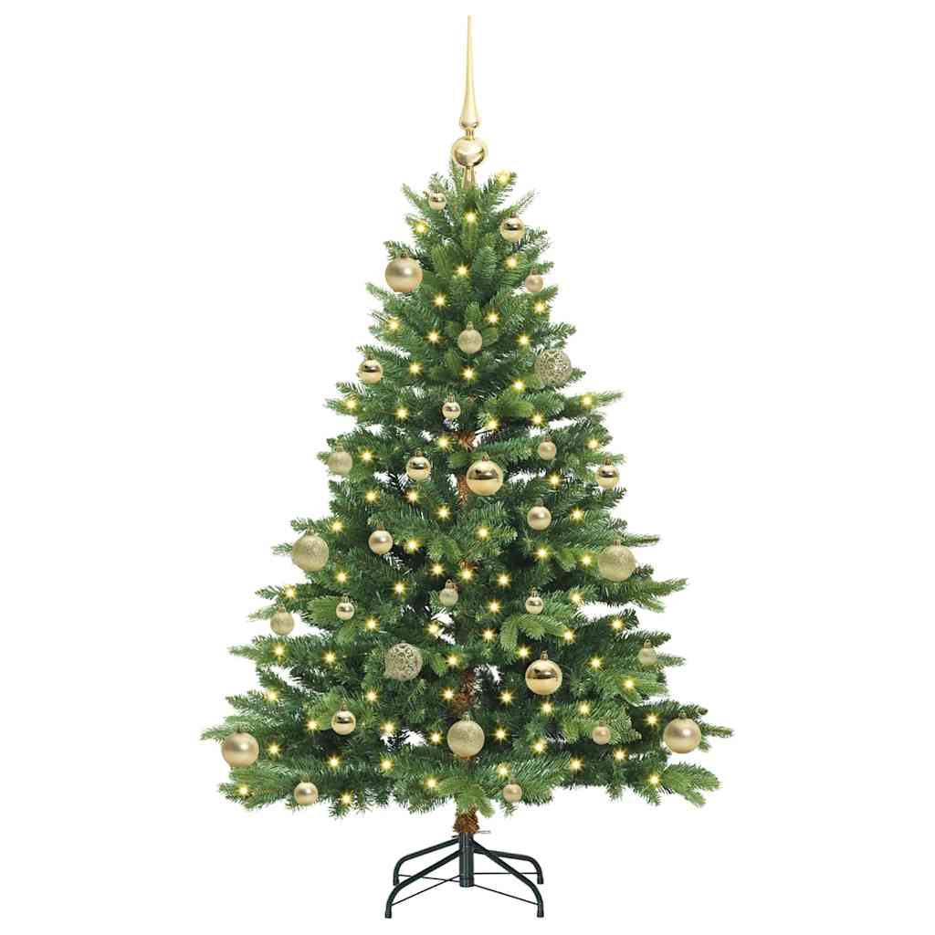 Dirbtinė Kalėdų eglutė su 150 LED Žalia 120 cm PE ir PVC
