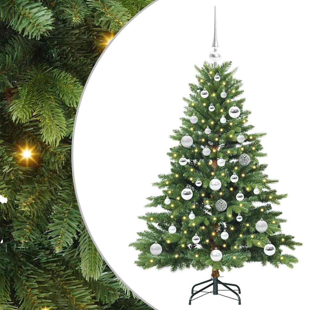 Dirbtinė Kalėdų eglutė su 150 LED Žalia 120 cm PE ir PVC