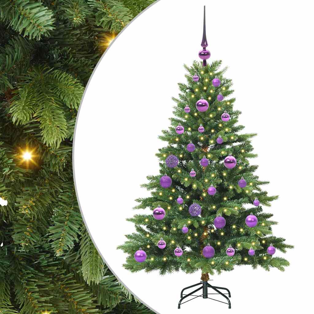 Dirbtinė Kalėdų eglutė su 150 LED Žalia 120 cm PE ir PVC
