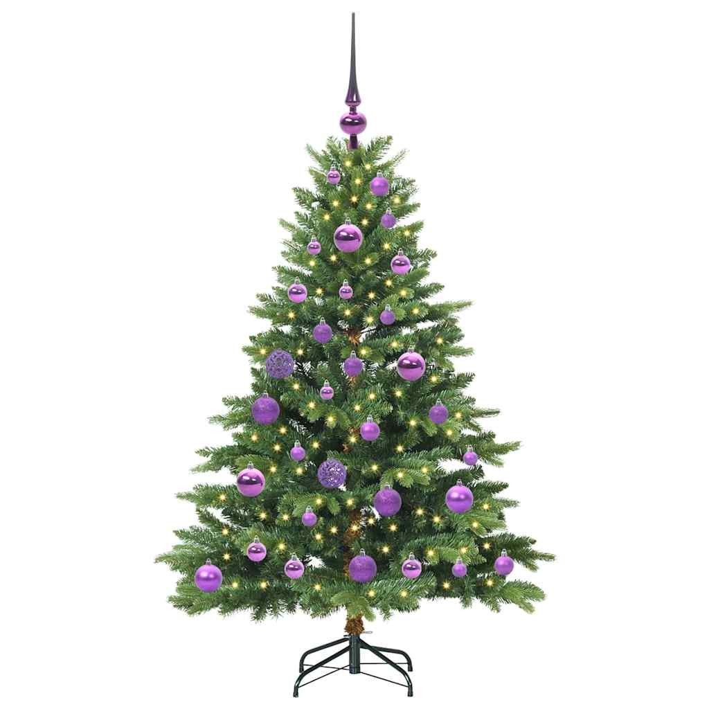 Dirbtinė Kalėdų eglutė su 150 LED Žalia 120 cm PE ir PVC