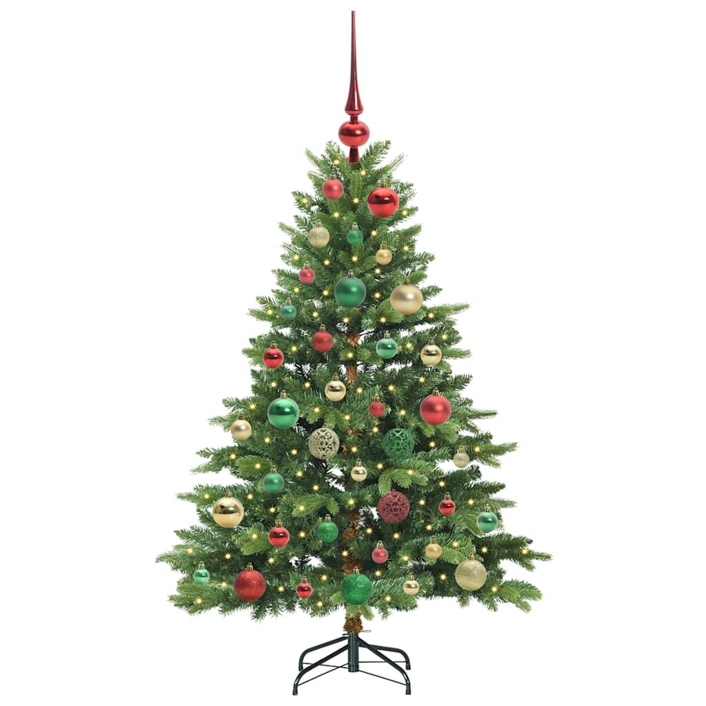 Dirbtinė Kalėdų eglutė su 150 LED Žalia 120 cm PE ir PVC