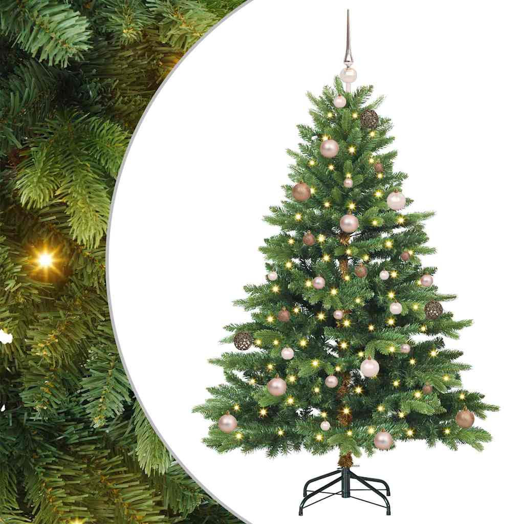 Dirbtinė Kalėdų eglutė su 150 LED Žalia 150 cm PE ir PVC