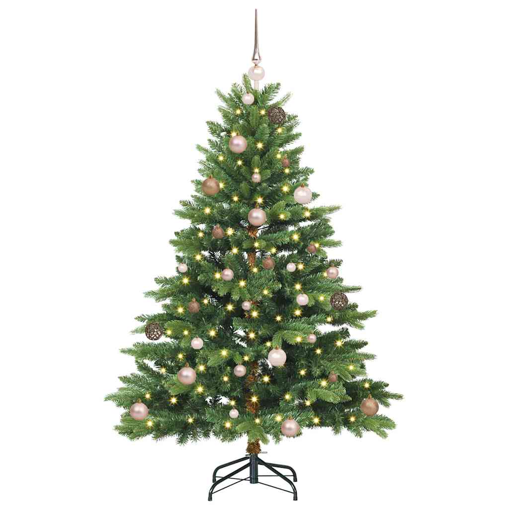 Dirbtinė Kalėdų eglutė su 150 LED Žalia 150 cm PE ir PVC