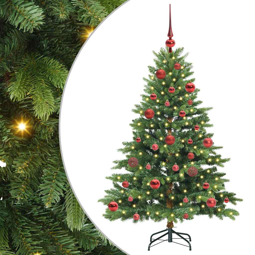 Dirbtinė Kalėdų eglutė su 150 LED Žalia 150 cm PE ir PVC