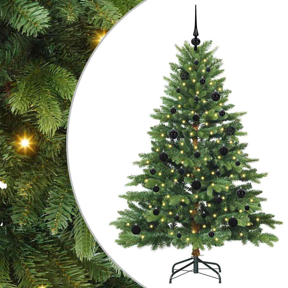 Dirbtinė Kalėdų eglutė su 150 LED Žalia 150 cm PE ir PVC