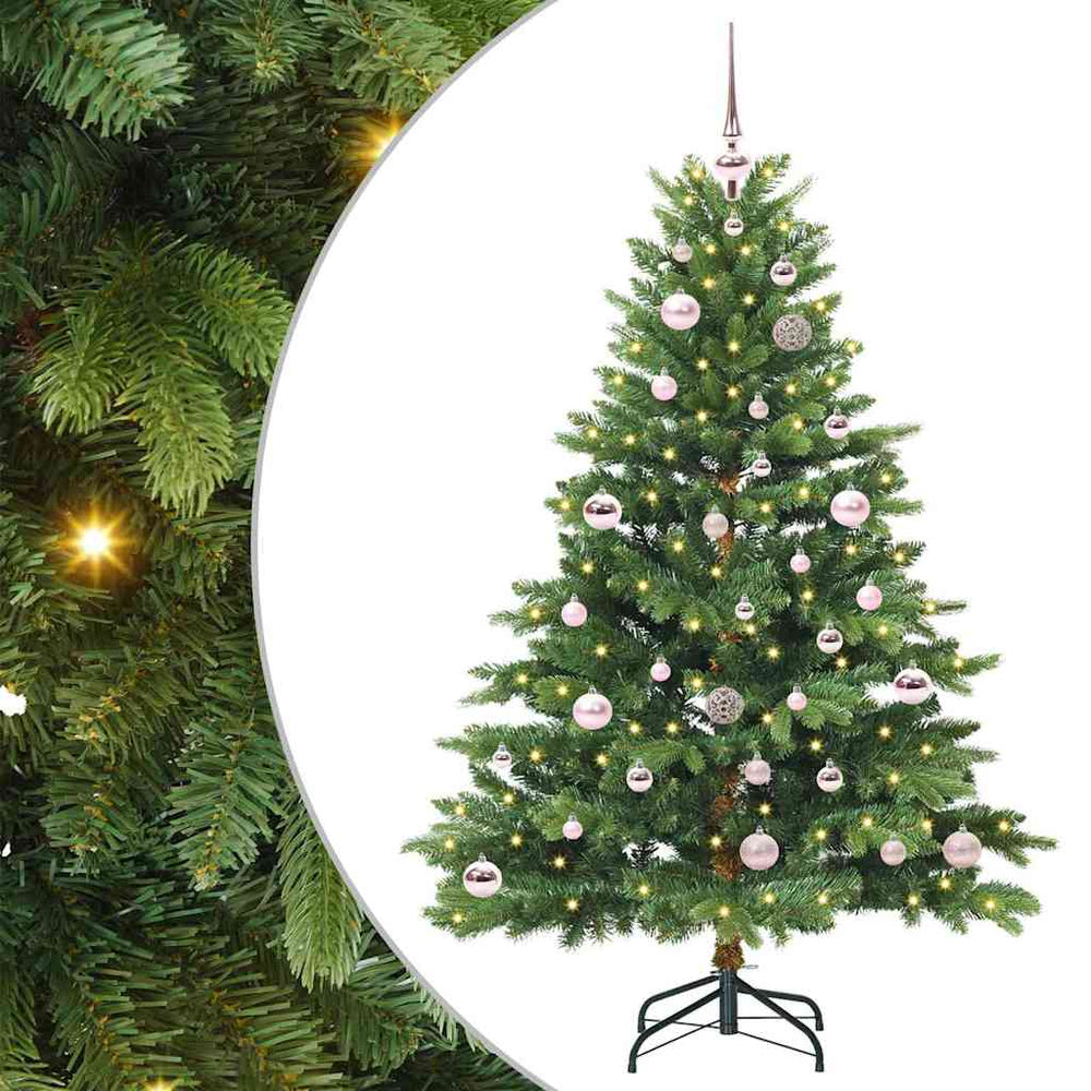 Dirbtinė Kalėdų eglutė su 150 LED Žalia 150 cm PE ir PVC
