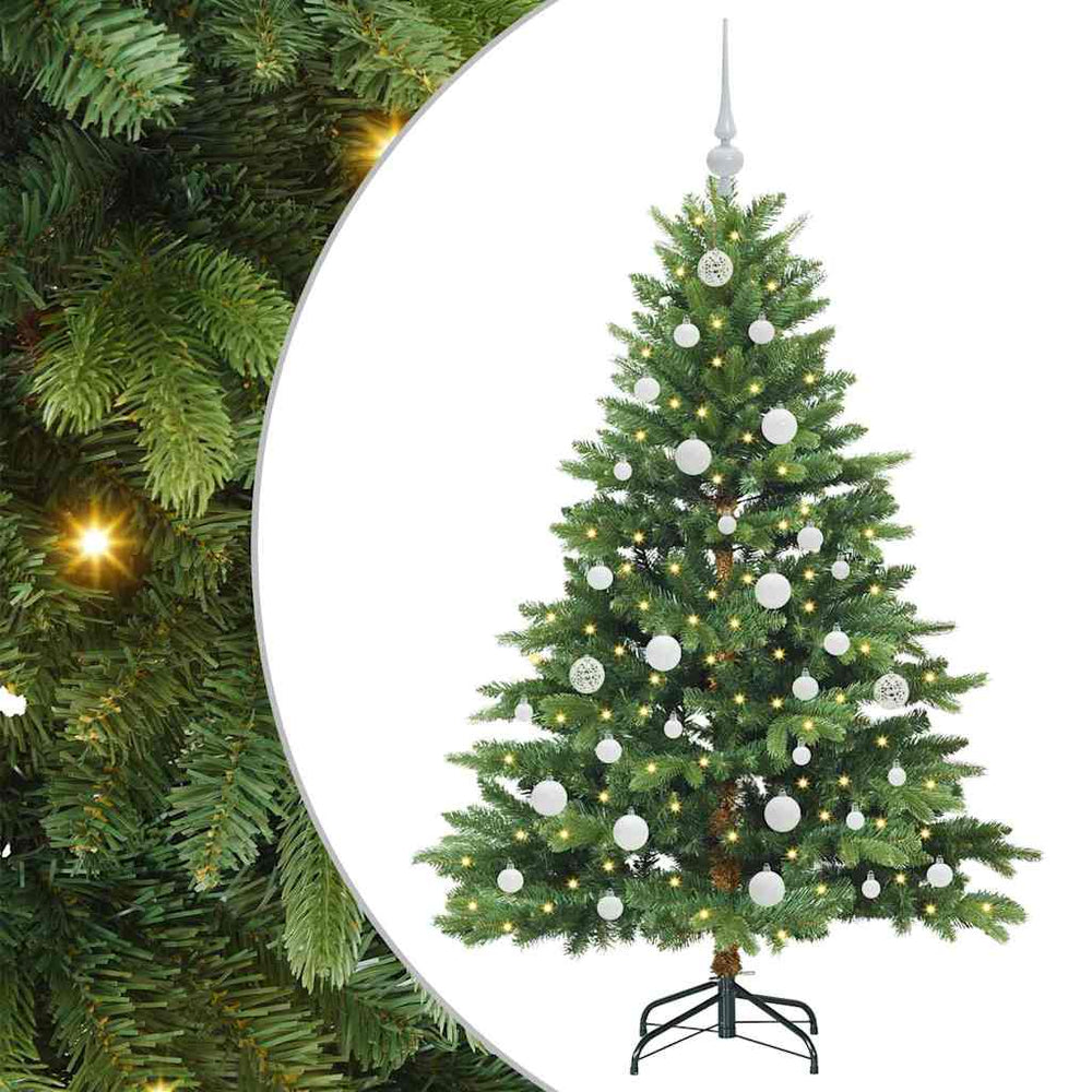 Dirbtinė Kalėdų eglutė su 150 LED Žalia 150 cm PE ir PVC