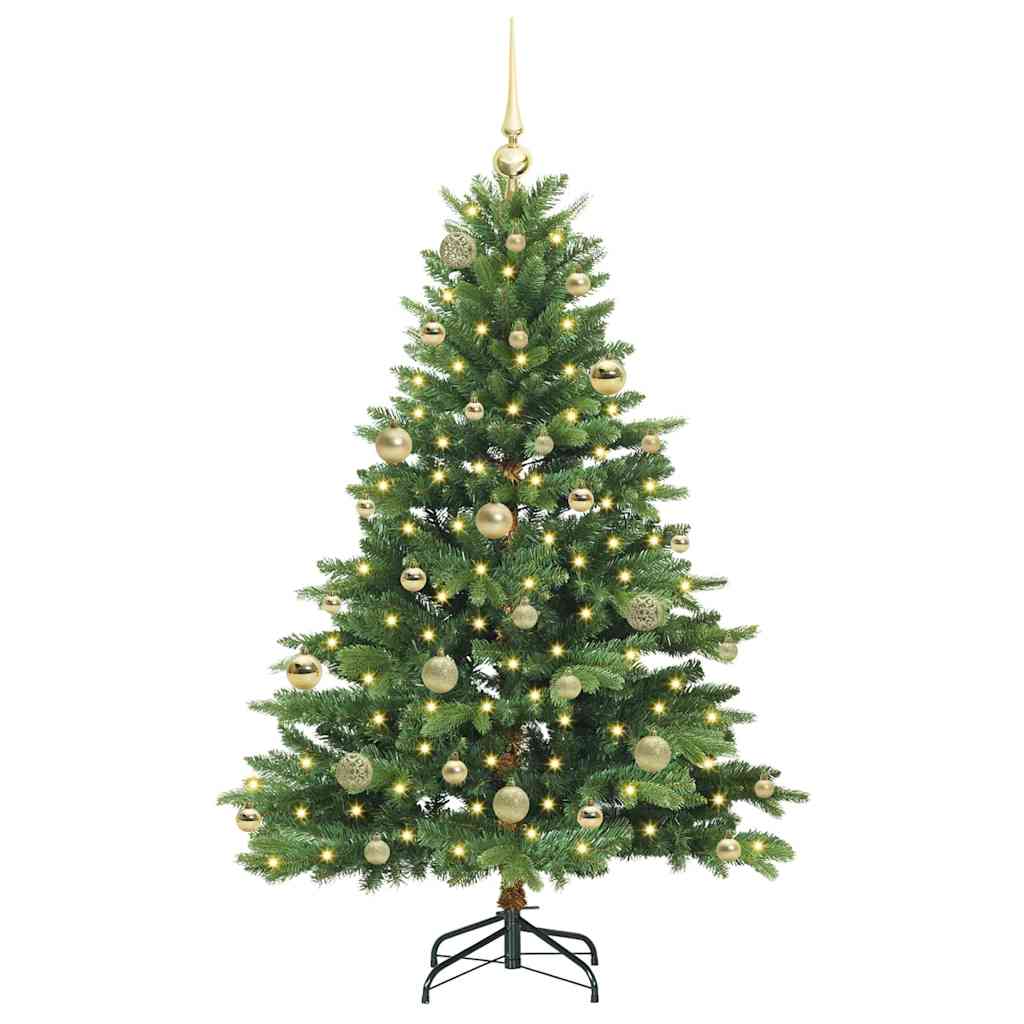 Dirbtinė Kalėdų eglutė su 150 LED Žalia 150 cm PE ir PVC